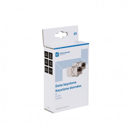 KS 6A/2 Connecteur Keystone Data CAT6A - 5 KS 6A/2 Connecteur Keystone Data CAT6A - 5