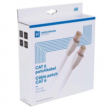 INKAB5 Câble de raccordement UTP CAT6 10 m avec RJ45 - 2 INKAB5 Câble de raccordement UTP CAT6 10 m avec RJ45 - 2