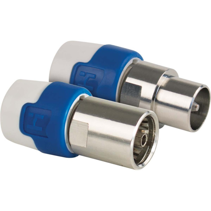 KOK 5/KOS 5 Connecteurs IEC CATV Push On (Femelle/Mâle)  - 1