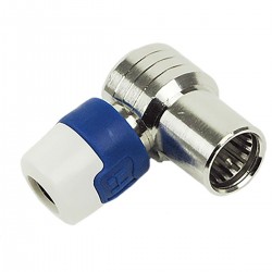 QFA 5 Connecteur F CATV Push On coudé - 50 piéces - 1