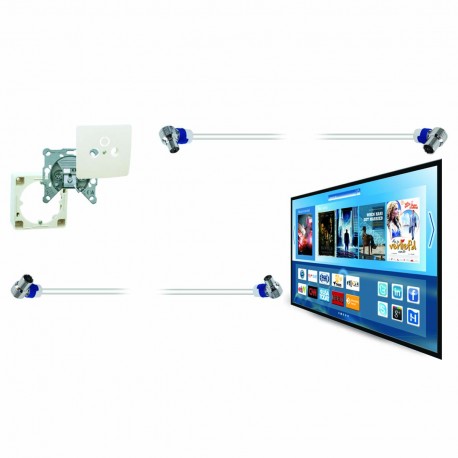FEKAB5 Câble de connexion CATV 10 m avec connecteurs IEC - 2 FEKAB5 Câble de connexion CATV 10 m avec connecteurs IEC - 2