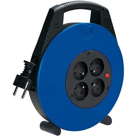 Enrouleur de câble Vario Line 4 brins Noir / Bleu 10,0 m H05VV-F 3G1.5 - 1 Enrouleur de câble Vario Line 4 brins Noir / Bleu 10,0 m H05VV-F 3G1.5 - 1