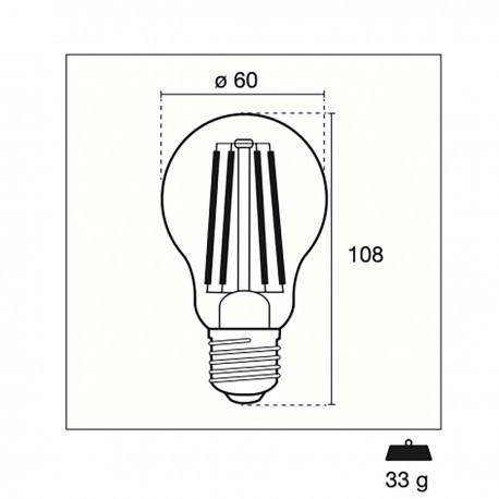 LED Vintage Filament Lamp E27 Globe 11 W 1521 lm 2700 K - 2 LED Vintage Filament Lamp E27 Globe 11 W 1521 lm 2700 K - 2