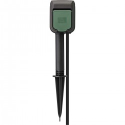 brennenstuhl®Connect prise extérieure intelligente 2 voies / prise extérieure intelligente IP44 avec piquet de terre et plaqu -