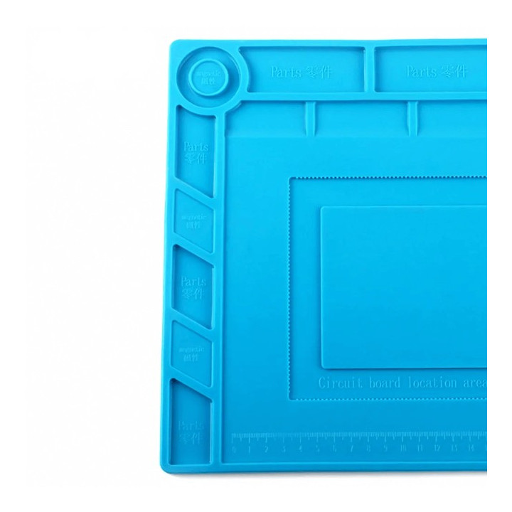 Tapis de soudage en silicone avec règle graduée intégrée PCW10B