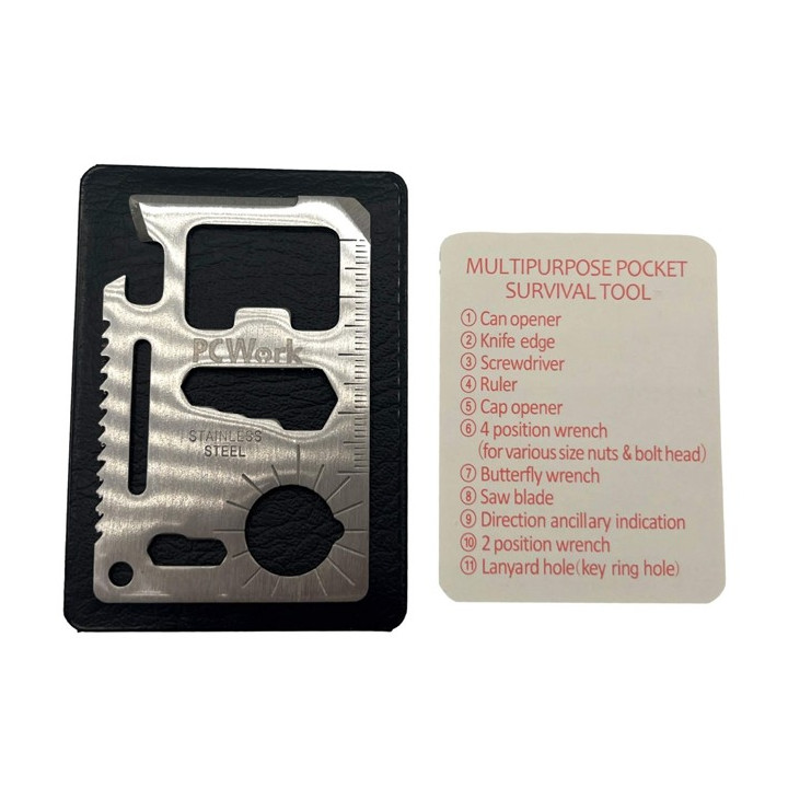 Outils de survie multifonctions 11-en-1 PCW10D