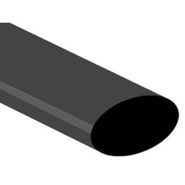 Gaine thermo rétractable 25,4mm (noir)  - 1