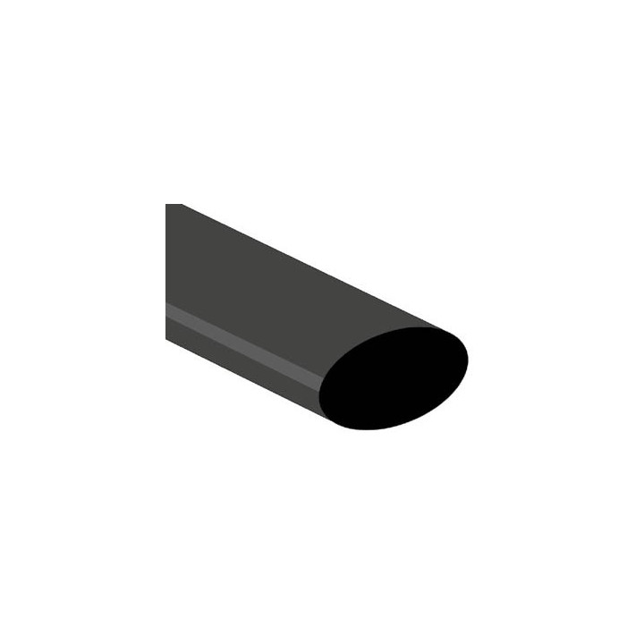 Gaine thermo rétractable 25,4mm (noir)  - 1