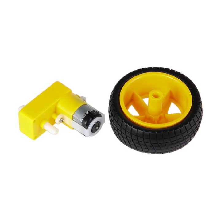 Détail du kit roue + motoréducteur coudé COM-MOTOR04