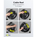 principe d'utilisation de l'enrouleur pour câble de recharge Type 2