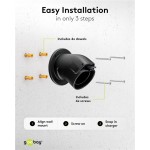 Accessoires de fixation livré avec le support mural coudé pour câble de charge Type 2