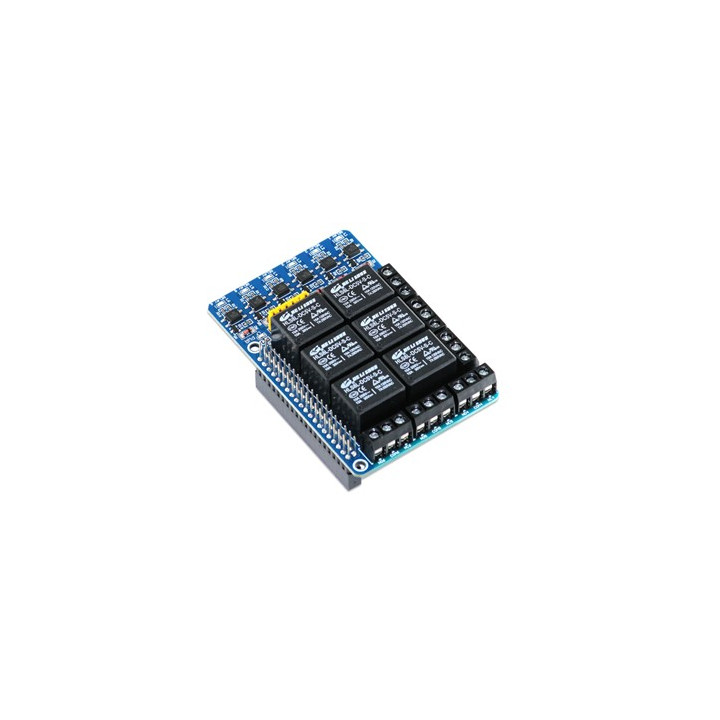 Module d'extension sorties 6 relais pour Raspberry Pi 3 et Pi 4