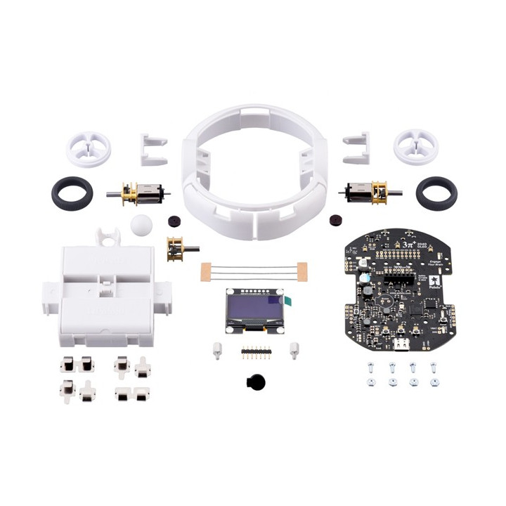 Détail du contenu du kit Robot 3pi+ 2040 Pololu 5004