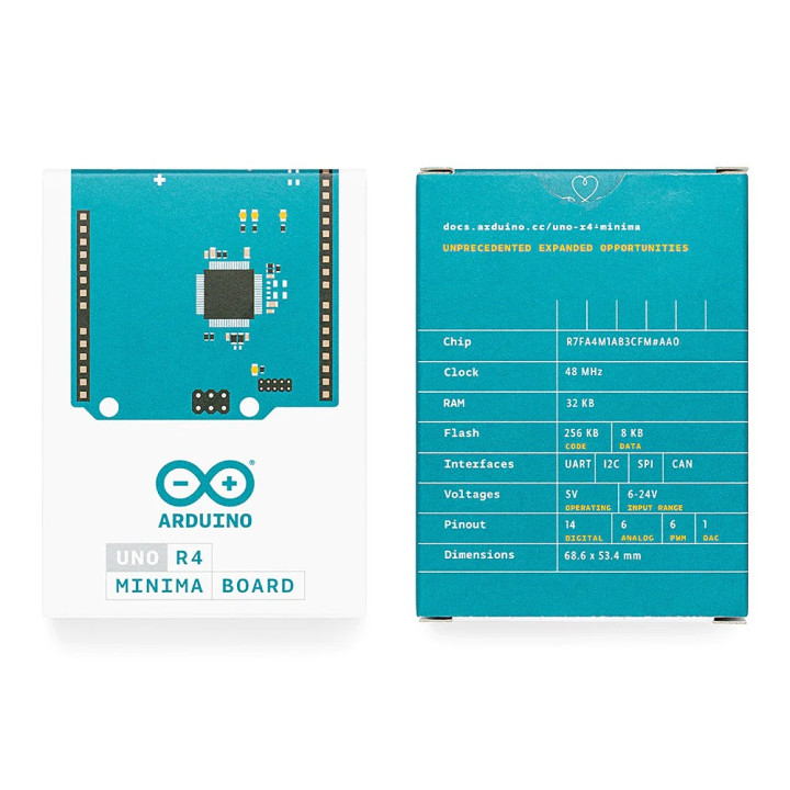 Boite de la Carte Arduino UNO R4 Minima ABX00080