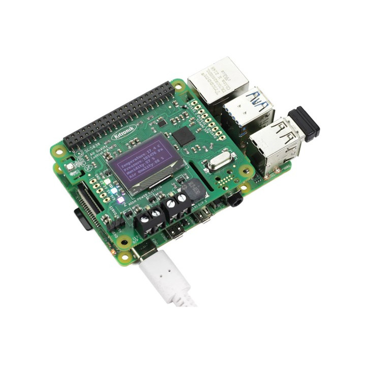 Utilisation de la platine contrôle de qualité d'air Kitronik 5038 avec une Raspberry Pi 4