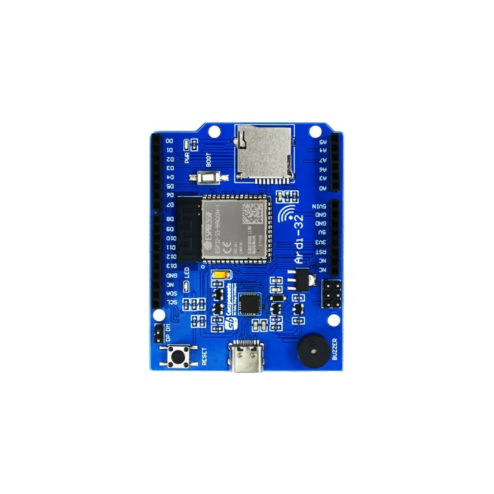 Face avant de la carte Ardi32 avec ESP32-S3-WROOM-1