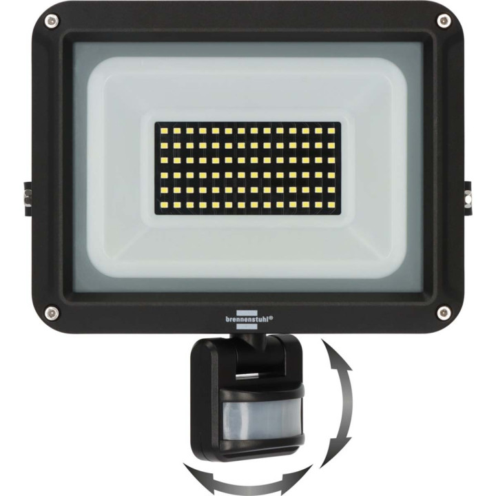 Projecteur LED JARO 7060 P (Projecteur LED pour montage mural pour extérieur IP65, 50W, 5800lm, 6500K, avec détecteur de mouve  