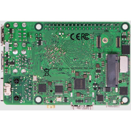 Vue arrière de la platine Radxa ROCK 3 Model A - 2 GB Vue arrière de la platine Radxa ROCK 3 Model A - 2 GB