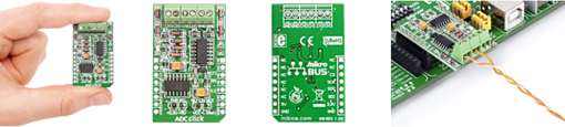 Détail du module convertisseur ADC Click Board