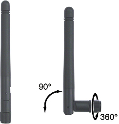 Antenne 868 MHz avec articulation et prise SMA