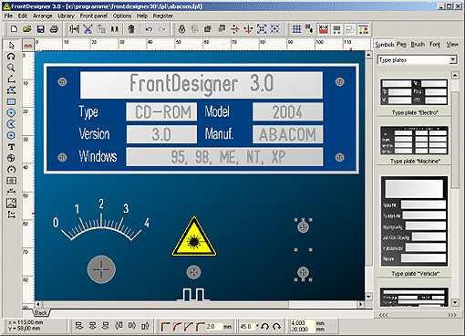 Logiciel FrontDesigner