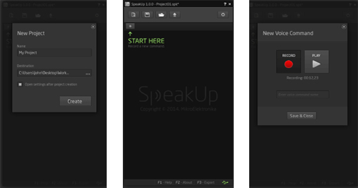 Logiciel du module SpeakUP