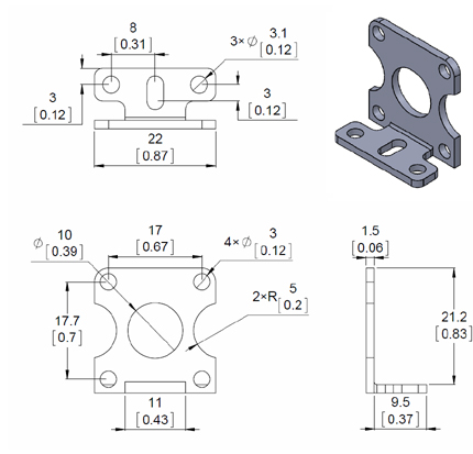 Dimensions des supports