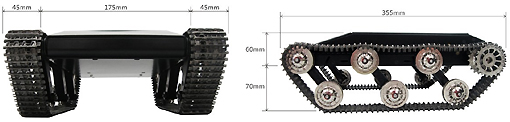 Dimensions du robot