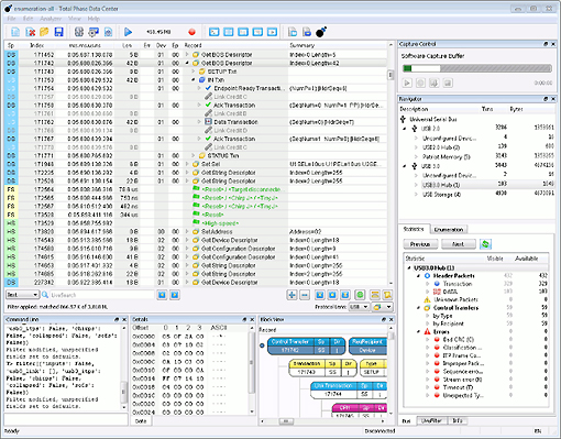 Copie d'écran N° 2 Beagle USB 12 Data Center