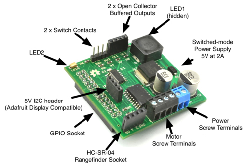 Platine RasPi Robot Board