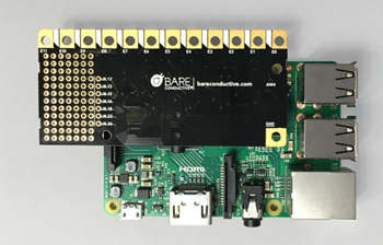 Raccordement de la platine Pi Cap sur une base Raspberry Pi