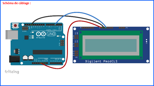 Raccordement du module à l'arduino™