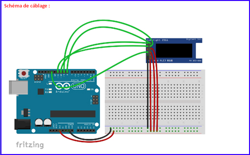 Raccordement du module à l'arduino™