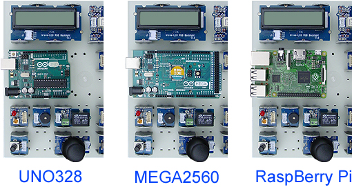 Supports R.I.P compatibles avec les cartes arduino UNO, MEGA2560 et Rasapberry Pi