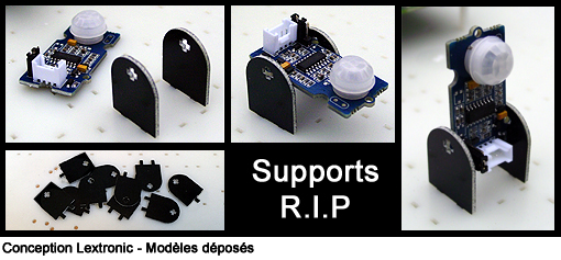 Supports R.I.P pour Module Grove Commande de moteurs I2C