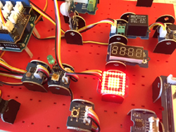 Application base RIP et Mini matrice à leds jaunes compatible grove