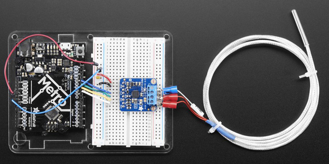 Exemple d'application de module amplificateur pour sonde PT100