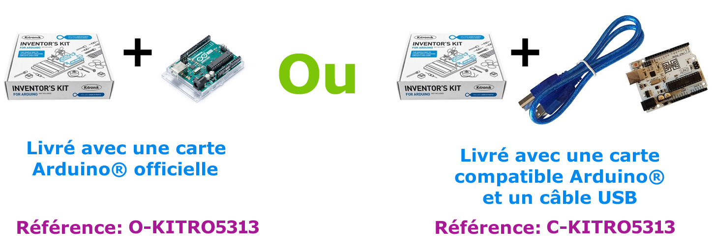 Sélection du type de starter kit pour Uno