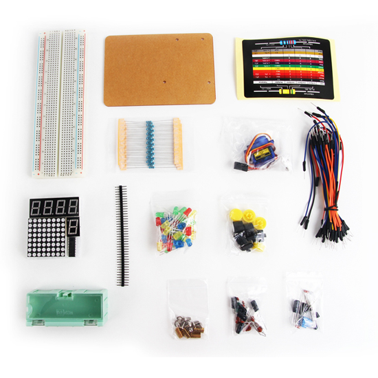 Détail du starter kit Parts pack pour Arduino