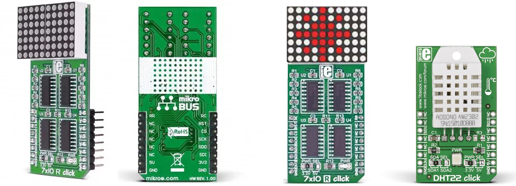 Application mini station Météo avec module Click Board