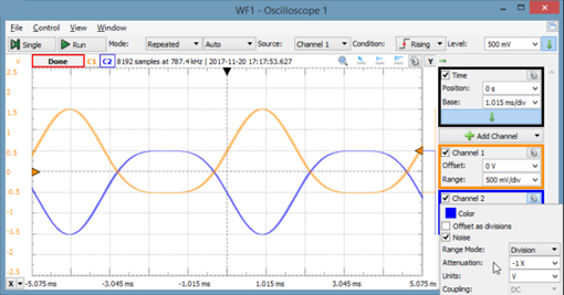 Nouvelles fonctions de WaveForms - 3