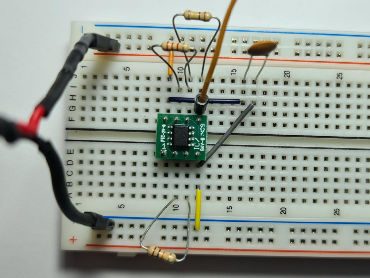 Réalisation sur la BreadBoard