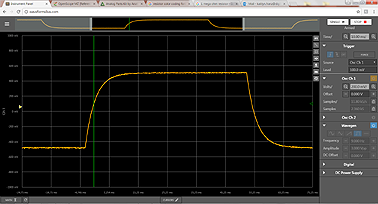 Ecran de mesure N° 1 de l'Openscope 