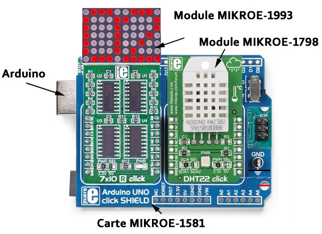 Schéma de câblage station météo