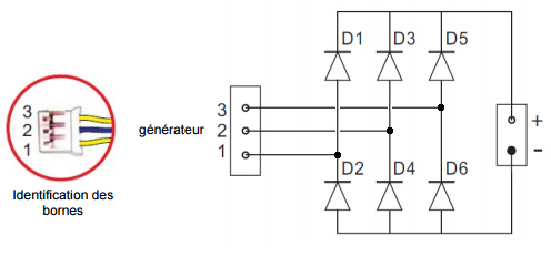 Schéma de redressement du générateur C-6045