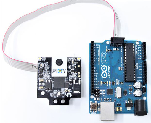 Raccordement de la Pixy 2 sur un Arduino