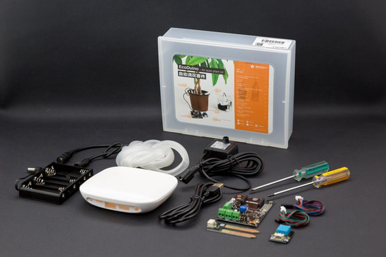 Détail de contenu du kit EcoDuino d'arrosage automatique KIT0003