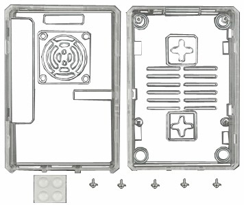 Détail du boitier FIT0602 pour Raspberry Pi