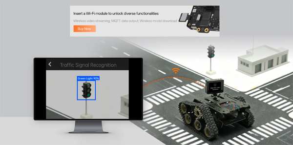 Possibilité d'utiliser un module WiFi TEL0191 optionnel pour module Gravity HuskyLens 2