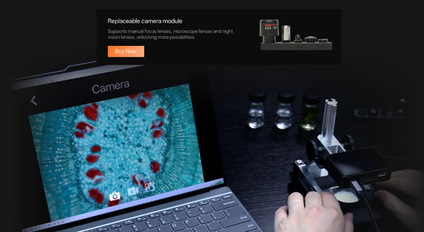 Possibilité de remplacer le module caméra sur le module Gravity HuskyLens 2